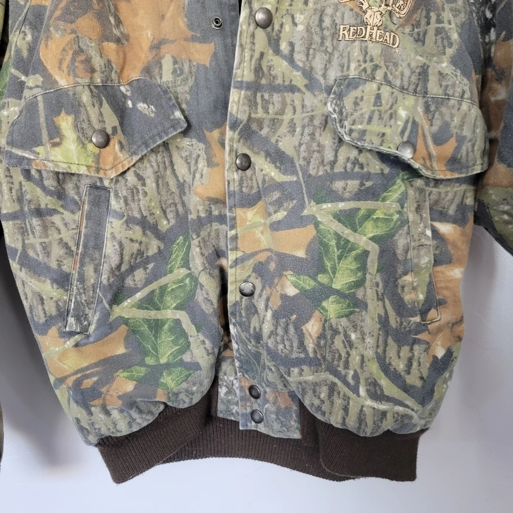 Redhead Boys Large Camo Coat Brown Green Tan Real Tree Warm Comfy Fall Hunting